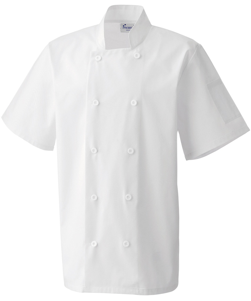 Short sleeve chef's jacket