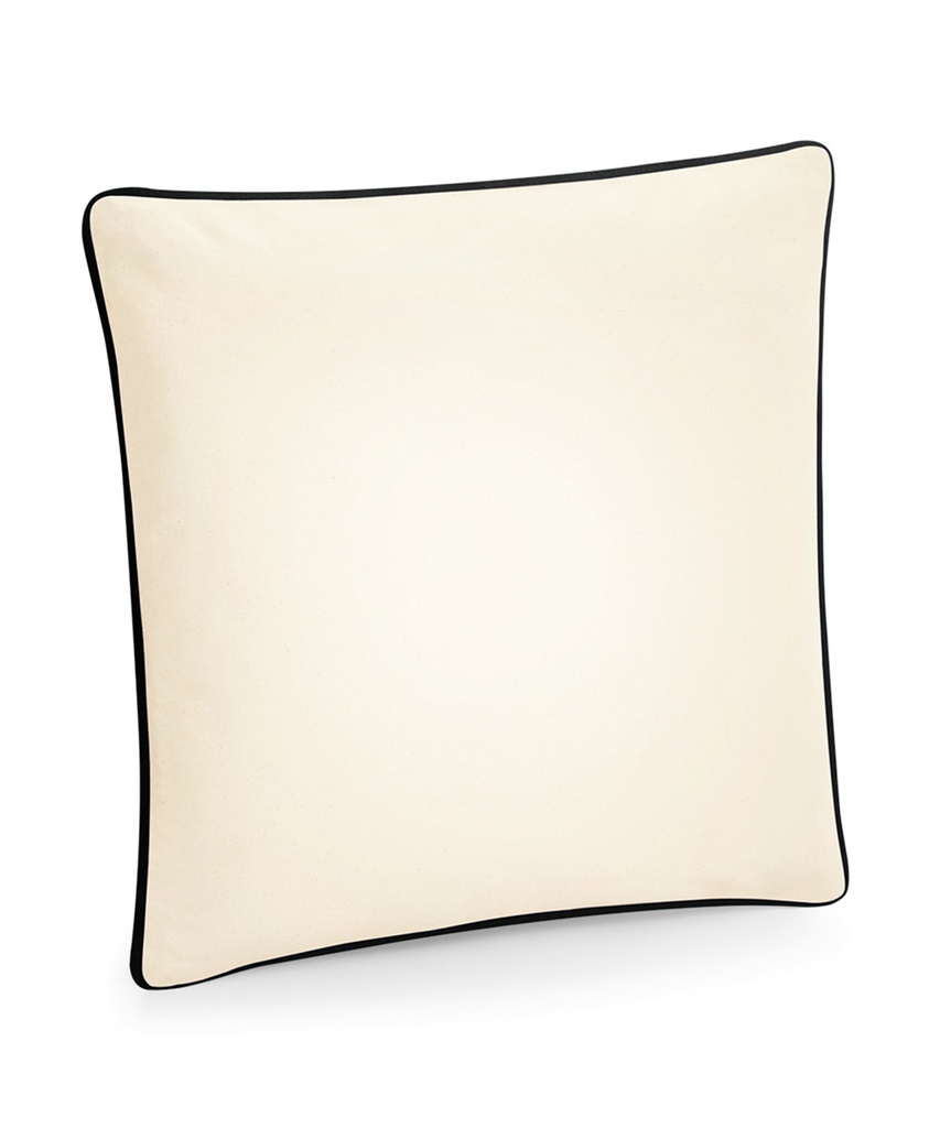 Fairtrade cotton piped cushion cover WM355