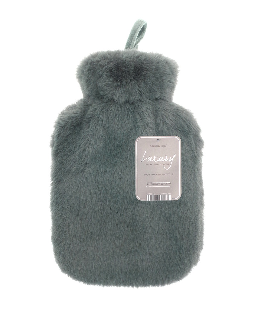 Super luxury faux fur hot water bottle and cover