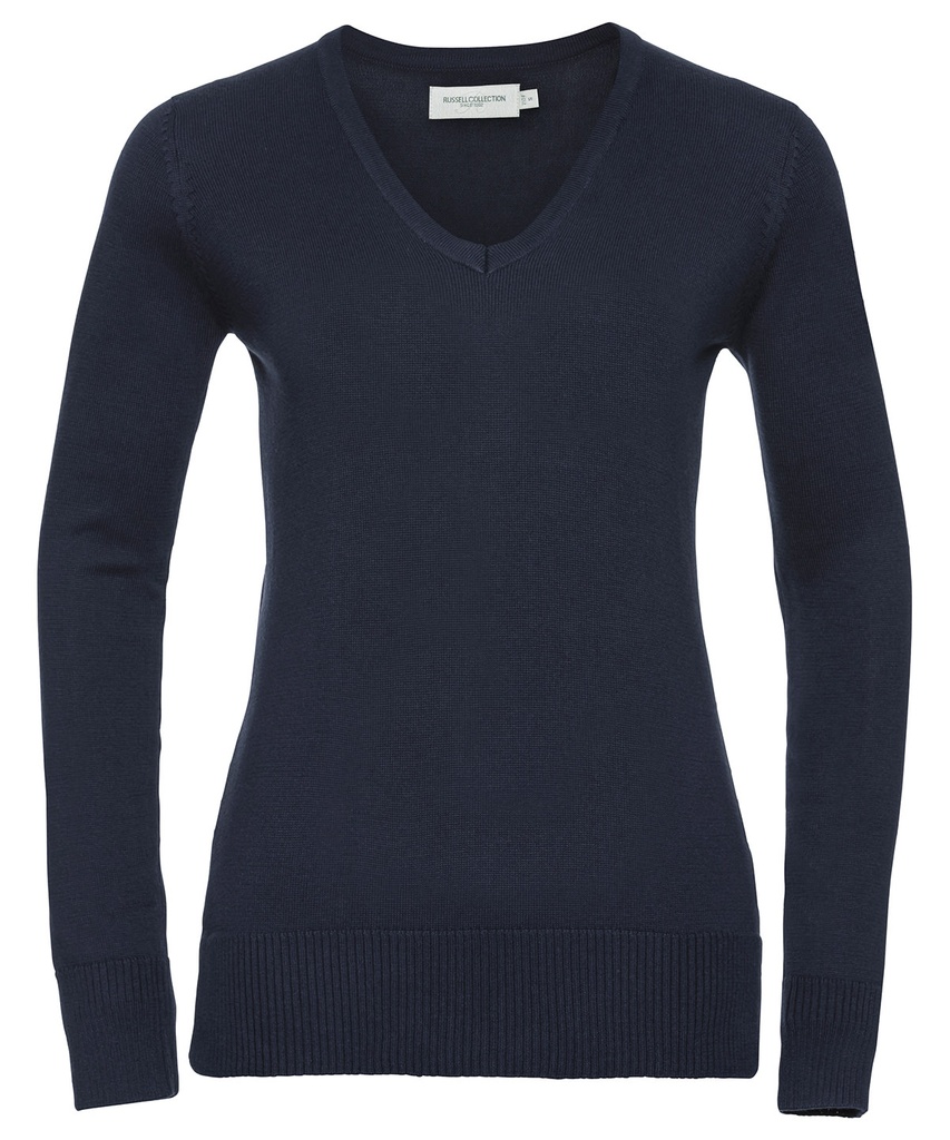 Women's v-neck knitted sweater J710F