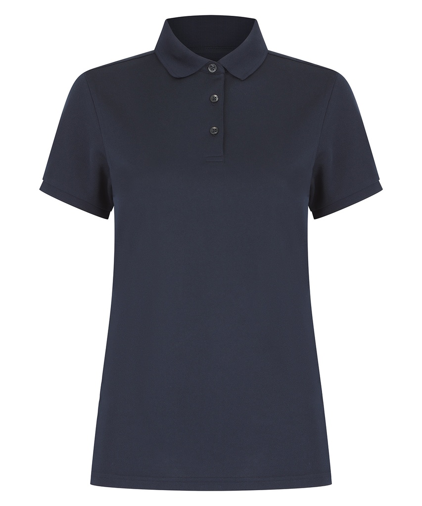 Women's recycled polyester polo shirt