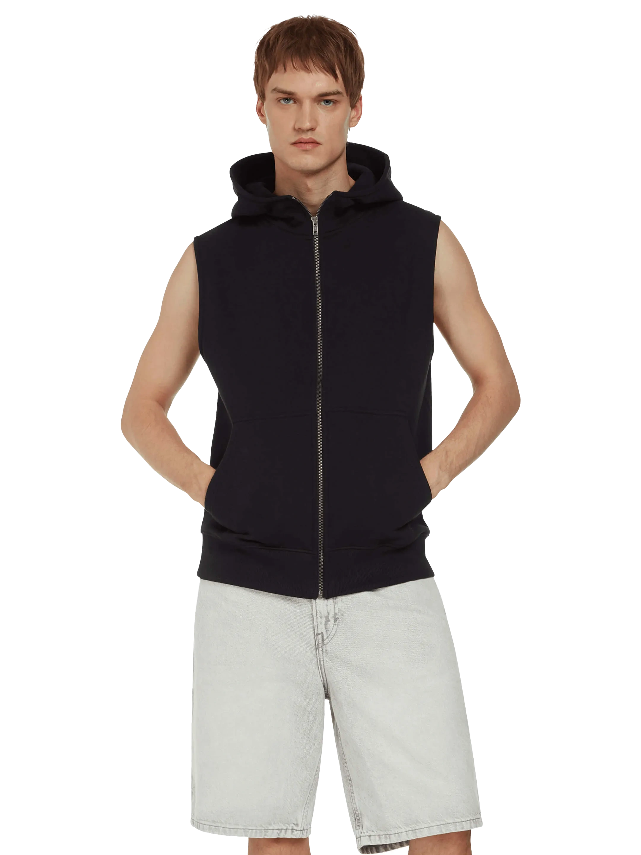 Earth Positive® Sleeveless Full Zip Hoodie