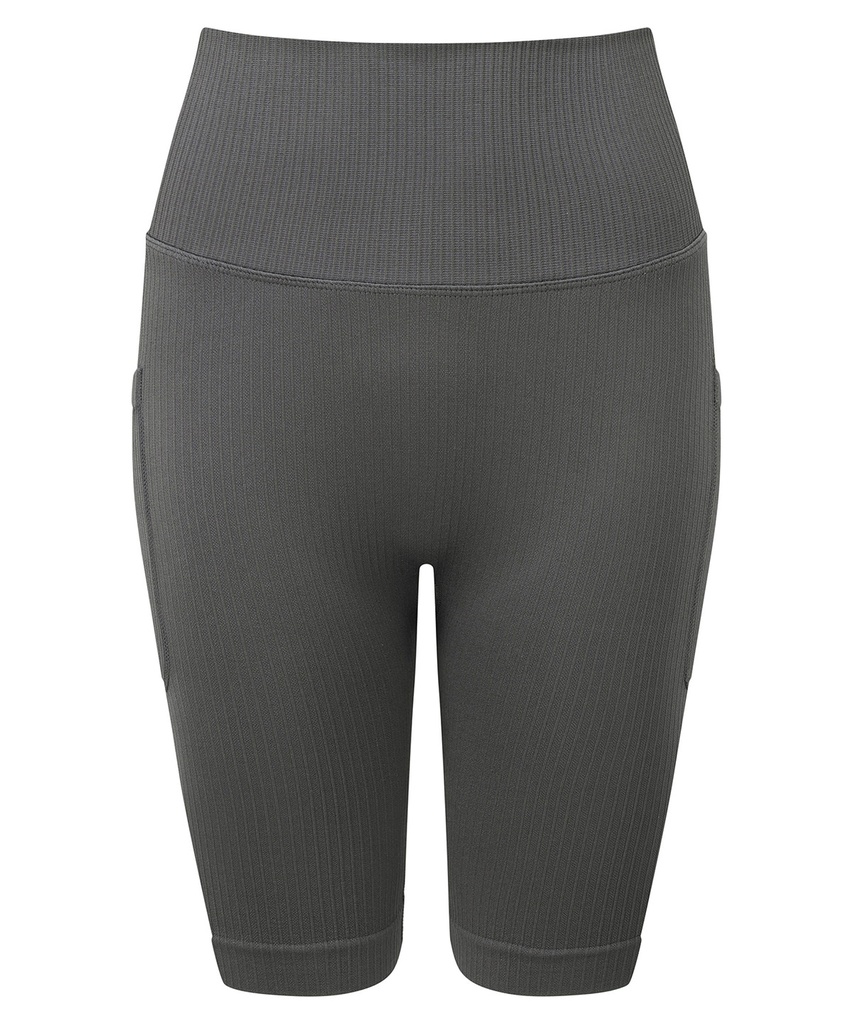 Women's TriDri® ribbed seamless '3D Fit' cycle shorts