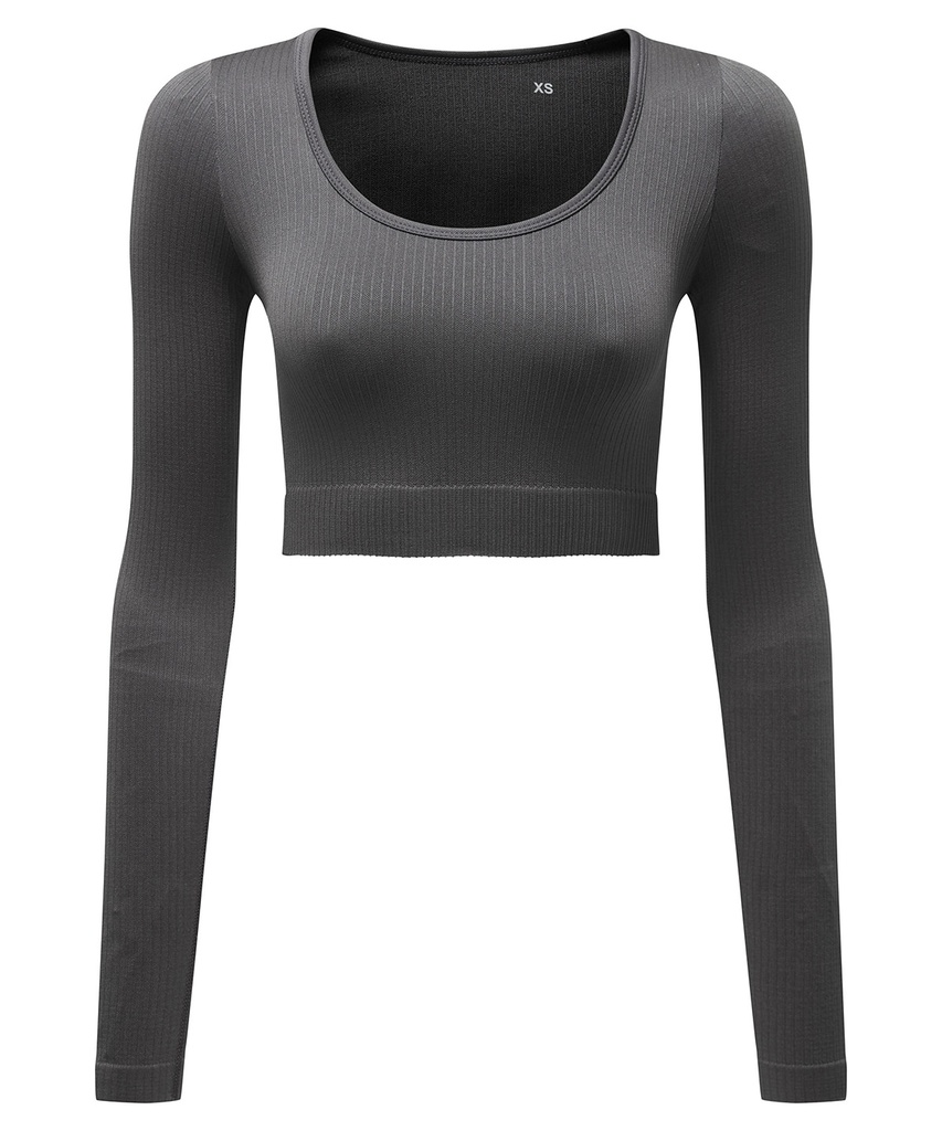 Women's TriDri® ribbed seamless '3D Fit' crop top