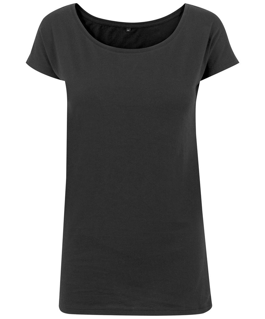 Women's wide neck tee BY039