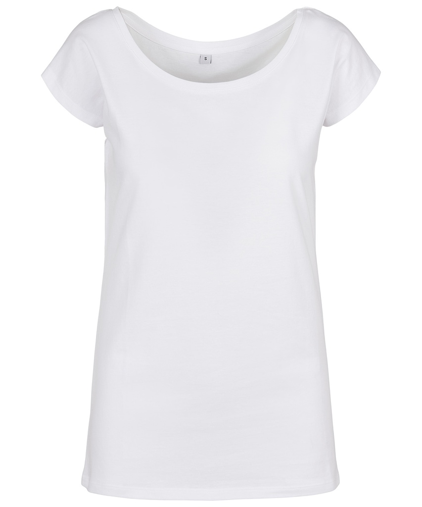 Women's wide neck tee BB013