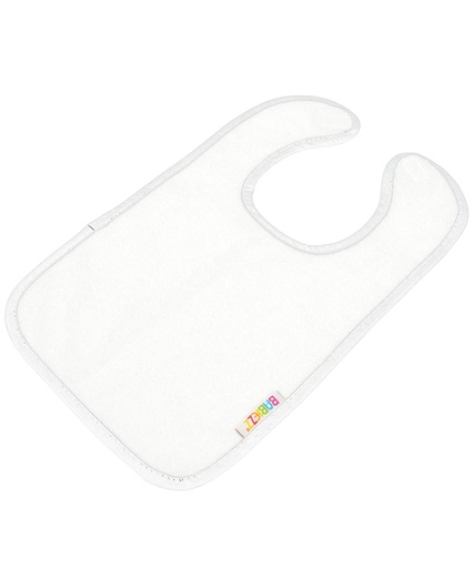[AR894WHWH] ARTG® Babiezz® all-over sublimation baby bib (White/White)