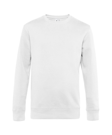 [BA010WHITXS] B&C KING Crew Neck (White, XS)