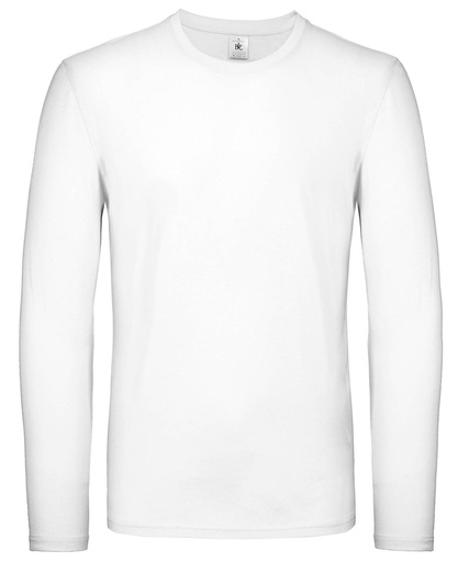 [BA211WHITS] B&C #E150 long sleeve (White, S)
