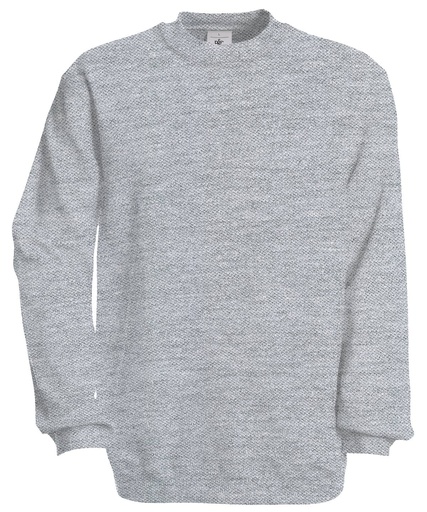 [BA401HGRES] B&C Set-in sweatshirt (Heather Grey, S)