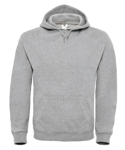 [BA405HGREXS] B&C ID.003 Hooded sweatshirt (Heather Grey, XS)