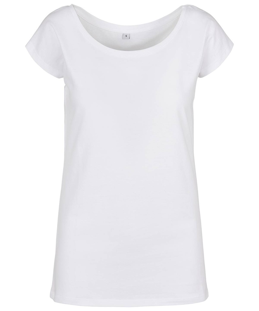 Women's wide neck tee BB013