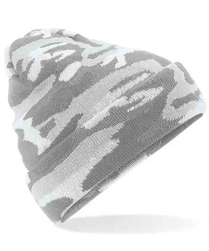 [BC419ACAM] Camo cuffed beanie BC419 (Arctic Camo)