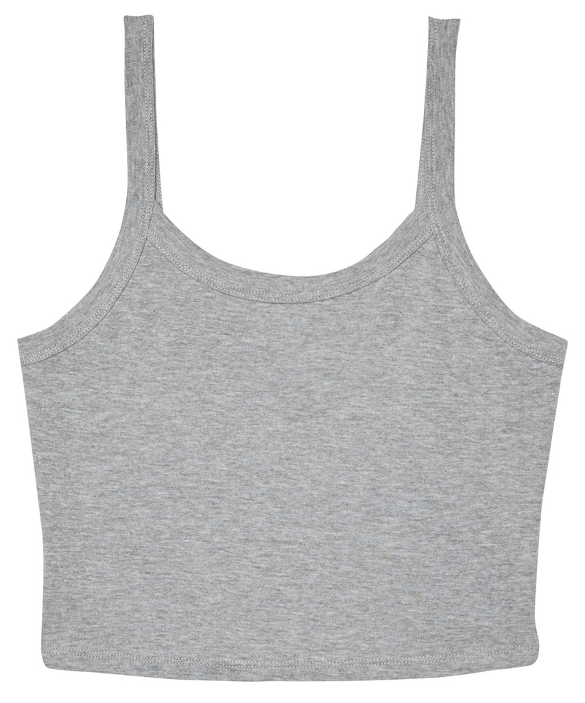 Women's micro rib spaghetti strap tank