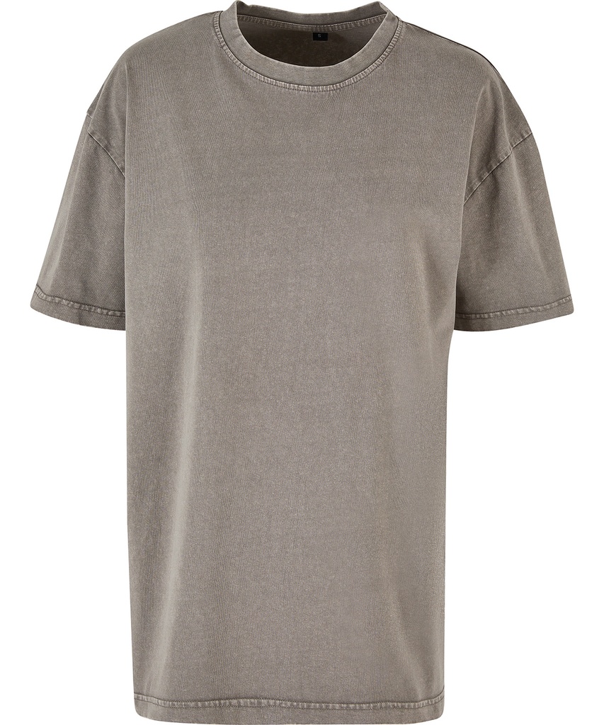 Women's oversized acid wash tee