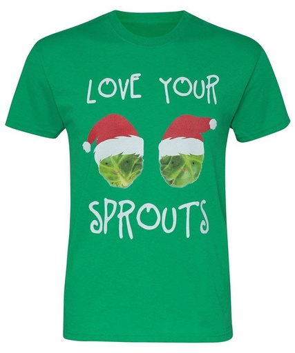 [CJ203GREEM] Men's "Love your Sprouts" short sleeve tee (M)