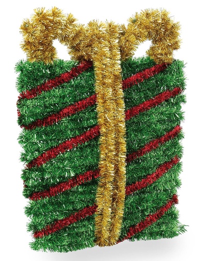 [CS652GBOX] Tinsel wall plaque