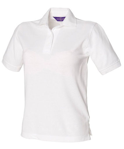 [HB401WHITXS] Women's 65/35 polo shirt (White, XS)