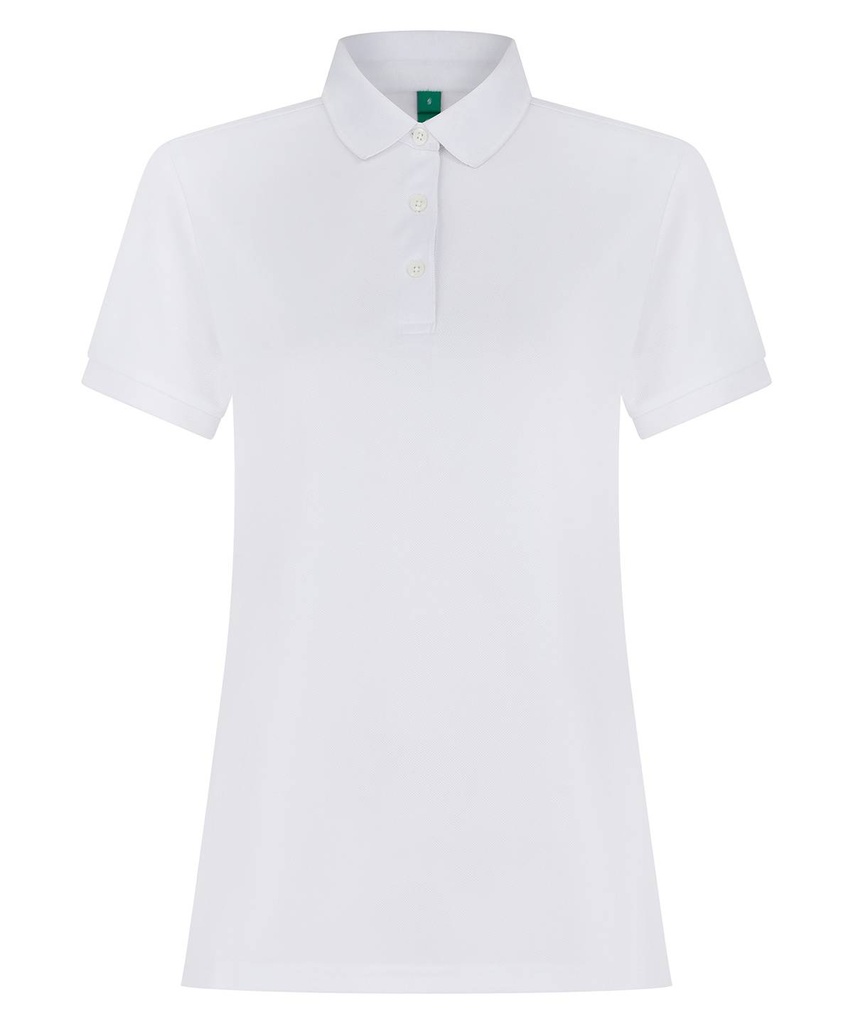 Women's recycled polyester polo shirt