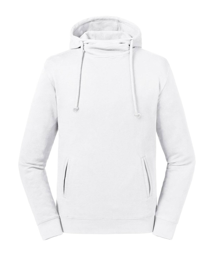 Pure organic high collar hooded sweatshirt