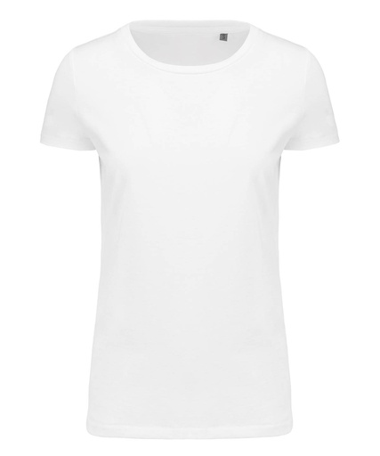 [K3001WHITXS] Ladies' Supima® crew neck short sleeve t-shirt (XS)