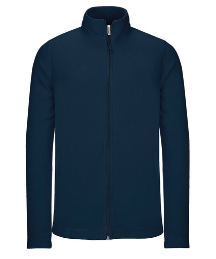 [K9102NAVYXS] Full-zip microfleece jacket (Navy, XS)
