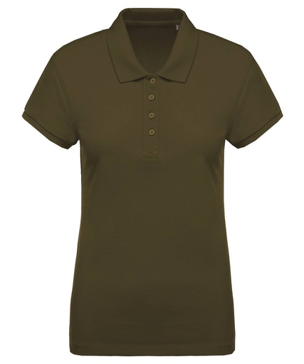 [KB210MOSSXS] Ladies' organic piqué short-sleeved polo shirt (Moss Green, XS)