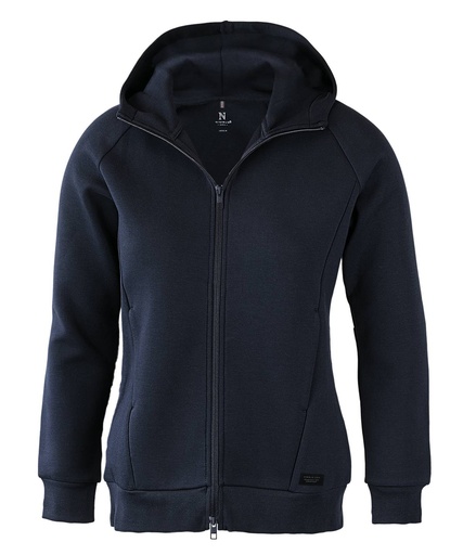 [NB96FNAVYXS] Women's Hampton – premium double-faced hoodie (Navy, XS)