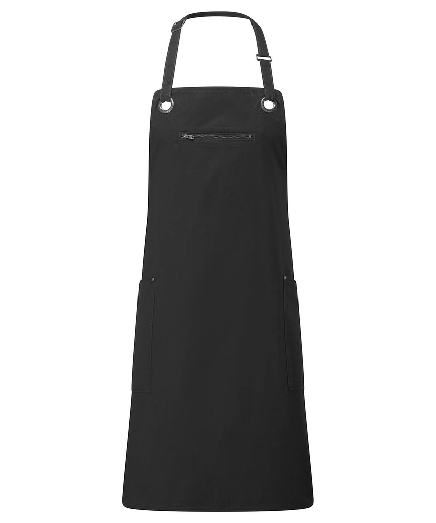 'Barley' Contrast Stitch Bib Apron
