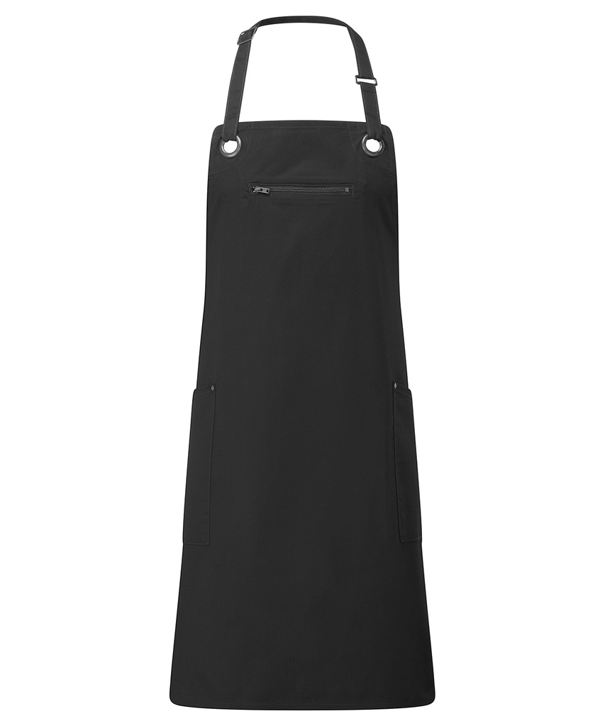 'Barley' Contrast Stitch Bib Apron