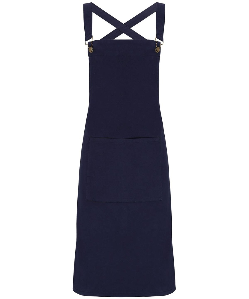 Cross back 'barista' bib apron