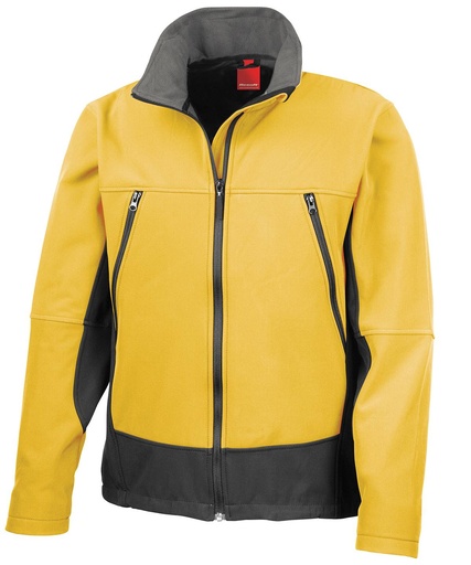 [R120ASYBKS] Softshell activity jacket R120A (Sport Yellow/Black, S)