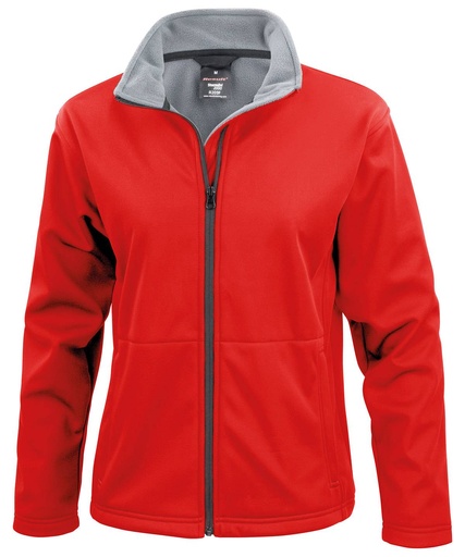 [R209FREDDXS] Women's Core softshell jacket (Red, XS)