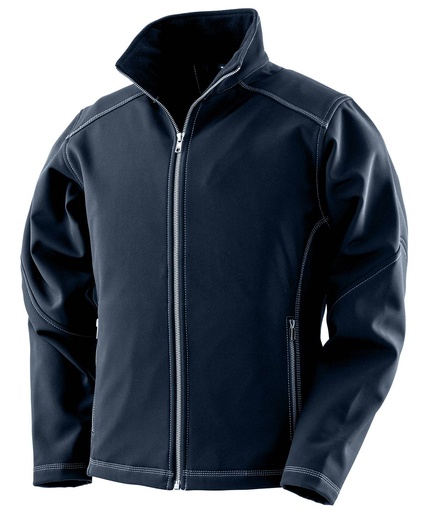 [R455FNAVYXS] Women's treble stitch softshell (Navy, XS)