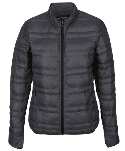 [RG215SEBK10] Women's Firedown down-touch jacket (Seal Grey/Black, Wom 10)