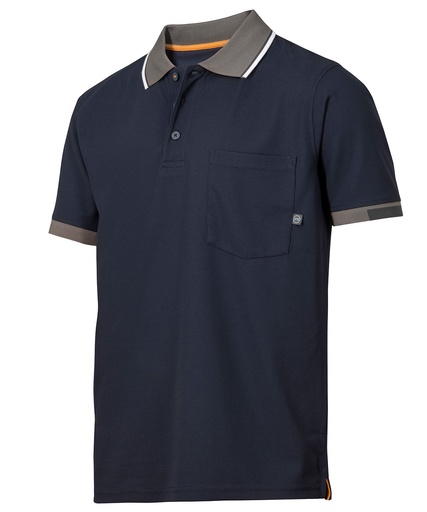 [SI076NAVYS] AllroundWork 37.5® Tech short sleeve polo shirt (2724) (Navy, S)