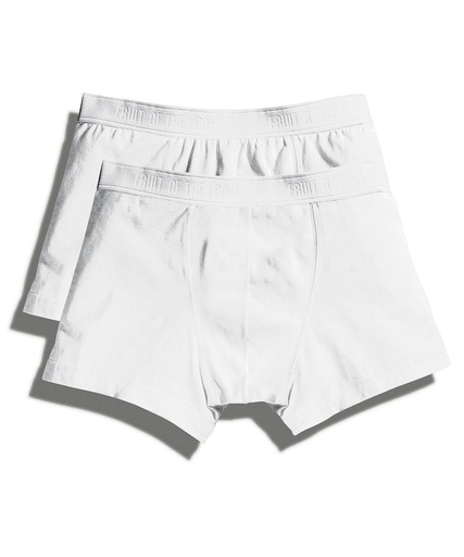 [SS700WHITS] Classic shorty 2-pack (White, S)