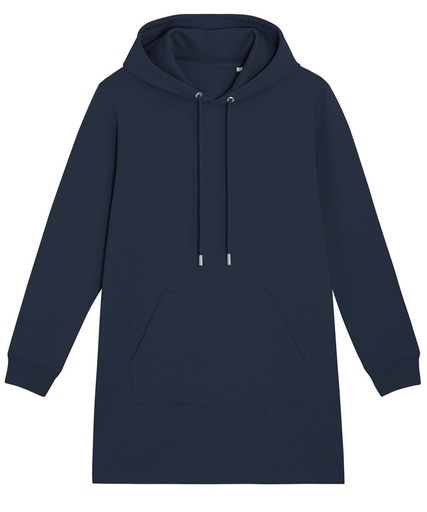 [SX121FNAVXS] Stella Streeter women's hoodie dress (STDW143) (French Navy, XS)