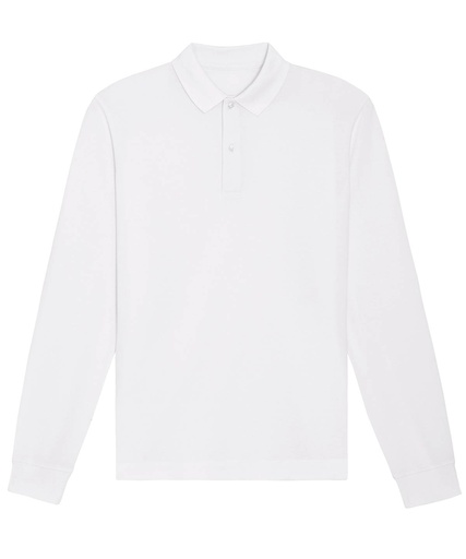 [SX127WHITXS] Prepster long sleeve unisex polo (STPU332) (White, XS)