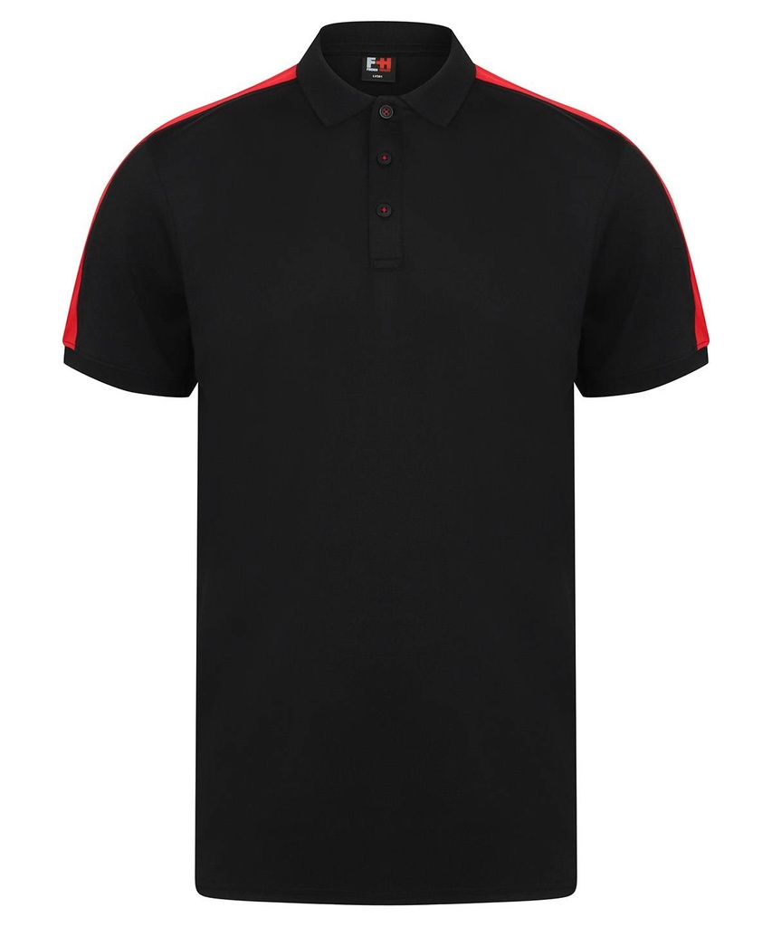 Contrast panel polo