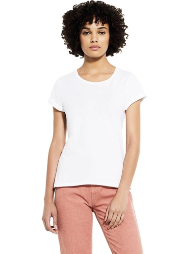 WOMEN'S ROLLED SLEEVE T-SHIRT
