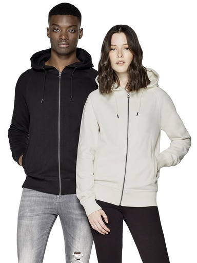 HEAVY ZIP-UP HOODIE WITH SIDE POCKETS