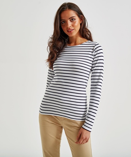 Women's Mariniére coastal long sleeve tee