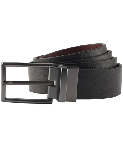 [AQ904BKBR] Men's two-way leather belt