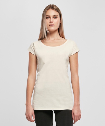 Women's wide neck tee BB013