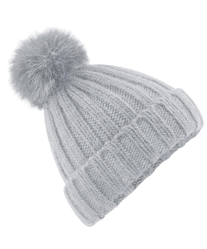Verbier fur pop pom chunky beanie BC413