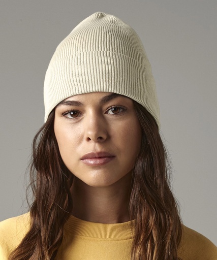 Organic cotton fine knit beanie BC51N