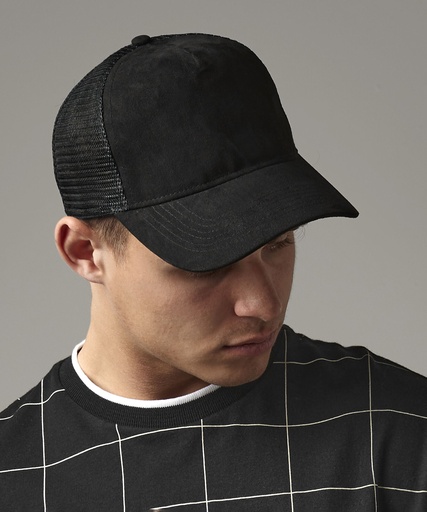 Suede snapback trucker BC643
