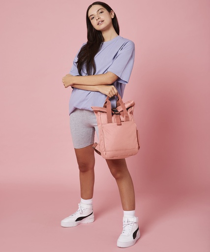 Recycled mini twin handle roll-top backpack BG18S
