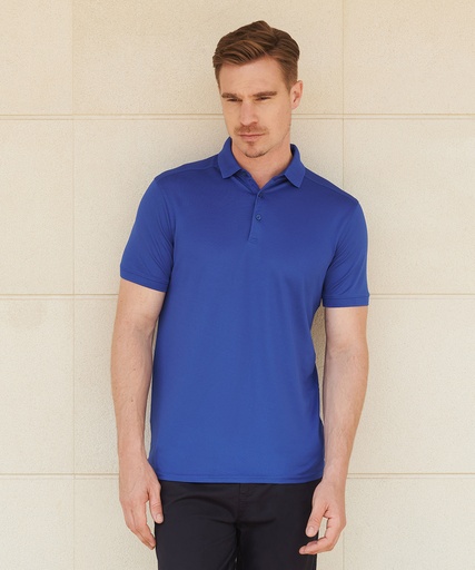 Stretch polo shirt with wicking finish (slim fit)